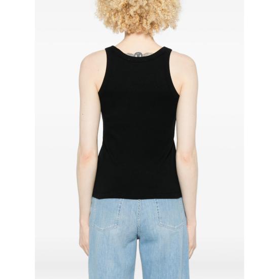 26SS 메종키츠네 민소매 티셔츠 QW00600KA0033 BLACK - MAISON KITSUNE