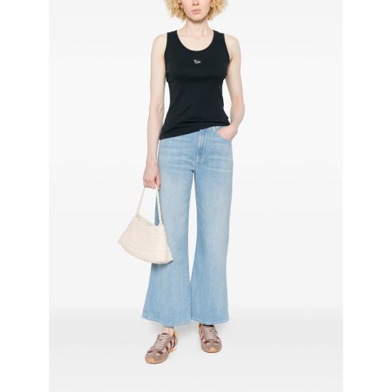 26SS 메종키츠네 베이비 폭스 립드 탱크탑 MW00121KA0033 CNAVY BLUE - MAISON KITSUNE