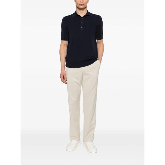 26SS 브루넬로 쿠치넬리 폴로 티셔츠 M29400025 CW425 BLUE - BRUNELLO CUCINELLI