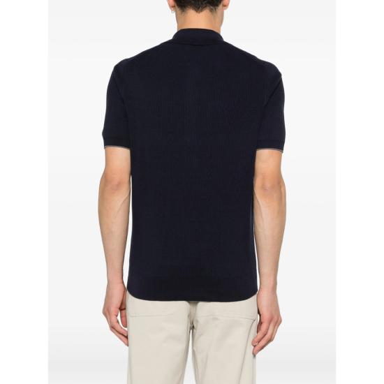 26SS 브루넬로 쿠치넬리 폴로 티셔츠 M29400025 CW425 BLUE - BRUNELLO CUCINELLI