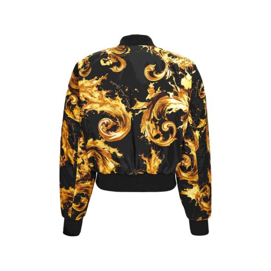 26SS 베르사체 봄버 자켓 80HAS4D8 CQ25D G89 BLACK GOLD - VERSACE