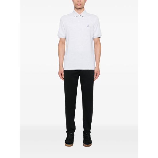 26SS 브루넬로 쿠치넬리 코튼 블렌드 트레이닝 팬츠 MM8313243G C101 BLACK