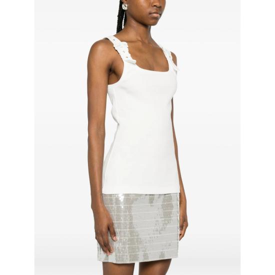 26SS 베르사체 민소매 티셔츠 80HAM619 J0198 039 WHITE - VERSACE