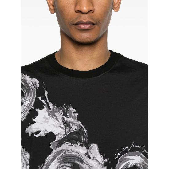 26SS 베르사체 탑 80GAH6SB JS541 V22 BLACK WHITE - VERSACE