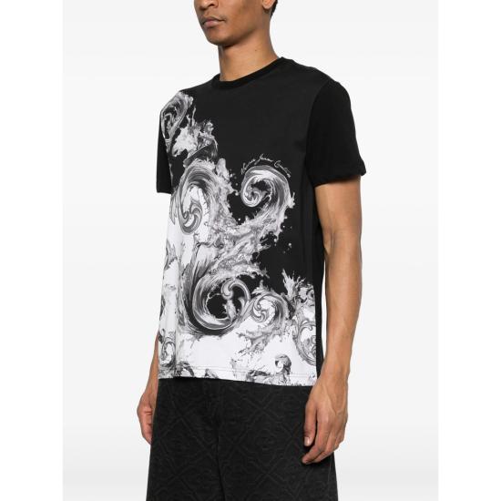 26SS 베르사체 탑 80GAH6SB JS541 V22 BLACK WHITE - VERSACE