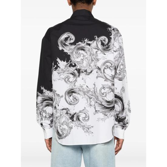 26SS 베르사체 셔츠 80GAL2XB NS788 V22 BLACK WHITE - VERSACE