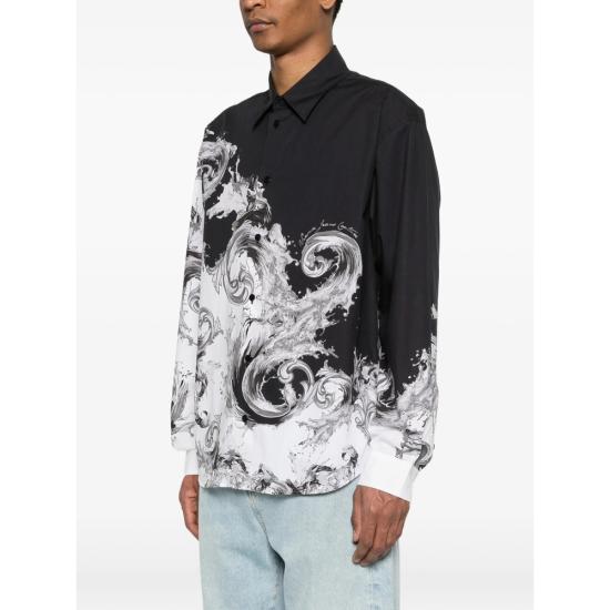 26SS 베르사체 셔츠 80GAL2XB NS788 V22 BLACK WHITE - VERSACE