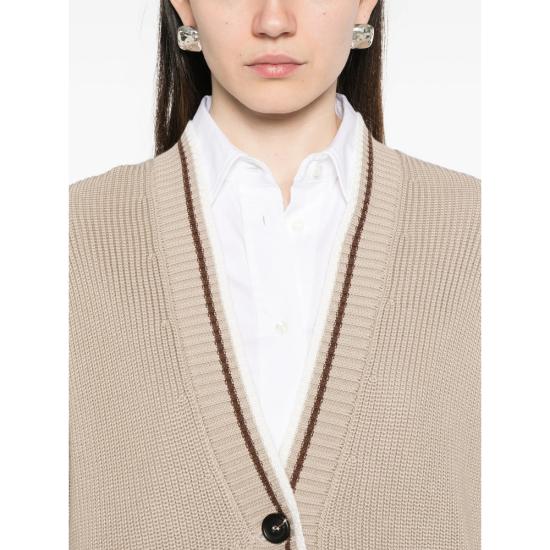 26SS 브루넬로 쿠치넬리 가디건 M19756306 CFI16 NEUTRALS - BRUNELLO CUCINELLI