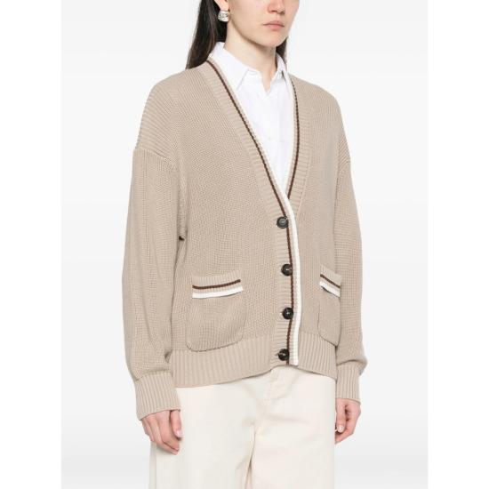 26SS 브루넬로 쿠치넬리 가디건 M19756306 CFI16 NEUTRALS - BRUNELLO CUCINELLI