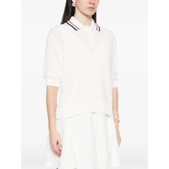 26SS 브루넬로 쿠치넬리 폴로 티셔츠 M19756305 CZ930 WHITE - BRUNELLO CUCINELLI