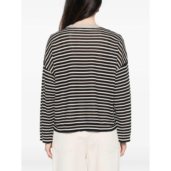 26SS 브루넬로 쿠치넬리 탑 M1T272310 CSI26 BLACK NEUTRALS - BRUNELLO CUCINELLI