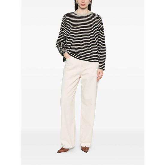 26SS 브루넬로 쿠치넬리 탑 M1T272310 CSI26 BLACK NEUTRALS - BRUNELLO CUCINELLI