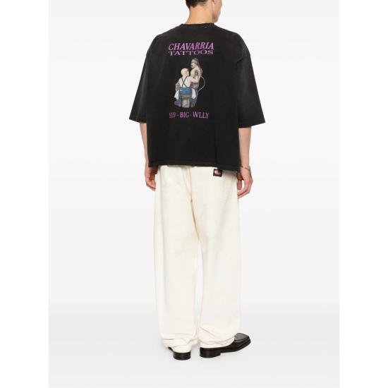 26SS 윌리 차바리아 탑 WCJSY0178 001 BLACK - WILLY CHAVARRIA