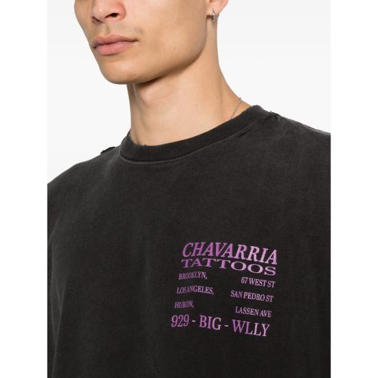 26SS 윌리 차바리아 탑 WCJSY0178 001 BLACK - WILLY CHAVARRIA