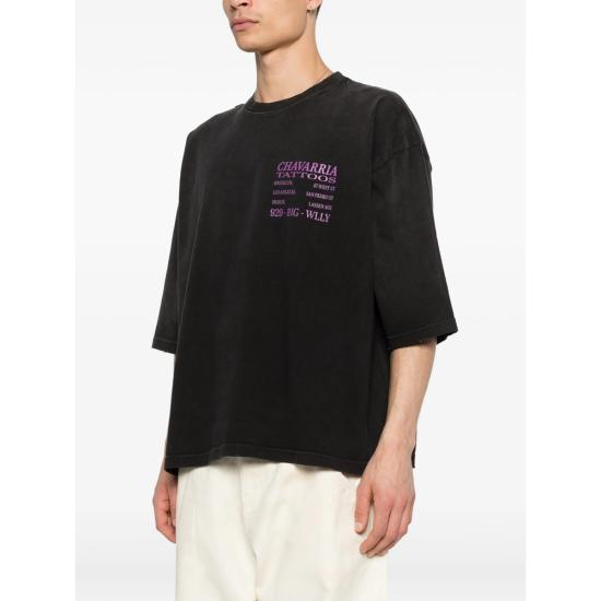 26SS 윌리 차바리아 탑 WCJSY0178 001 BLACK - WILLY CHAVARRIA