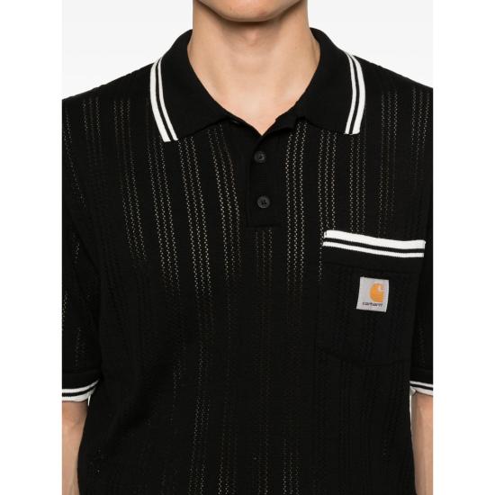 26SS 칼하트 폴로 티셔츠 I036168 K02XX BLACK - CARHARTT