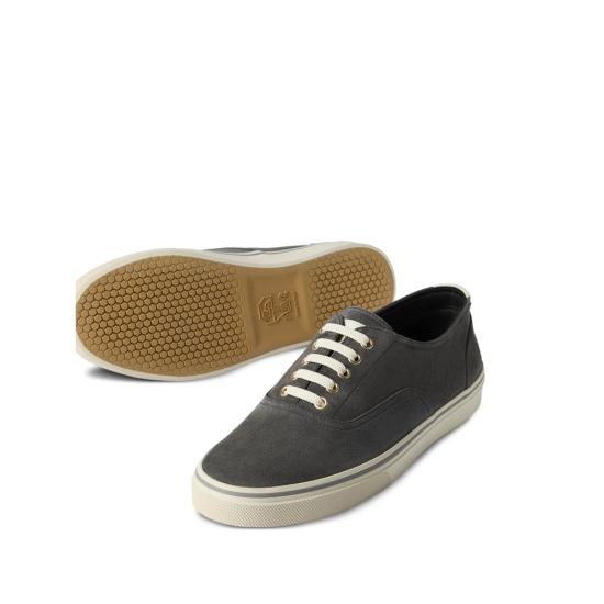 26SS 브루넬로 쿠치넬리 리버스 카프스킨 스니커즈 MZUPIGZ334 CCC62 GREY - BRUNELLO CUCINELLI