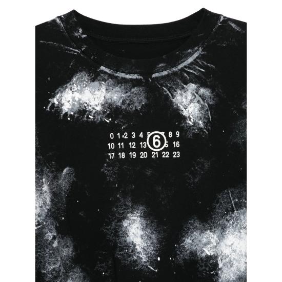 26SS MM6 메종마르지엘라 탑 M20048 SH2GC0039 900 BLACK WHITE - MM6 MAISON MARGIELA