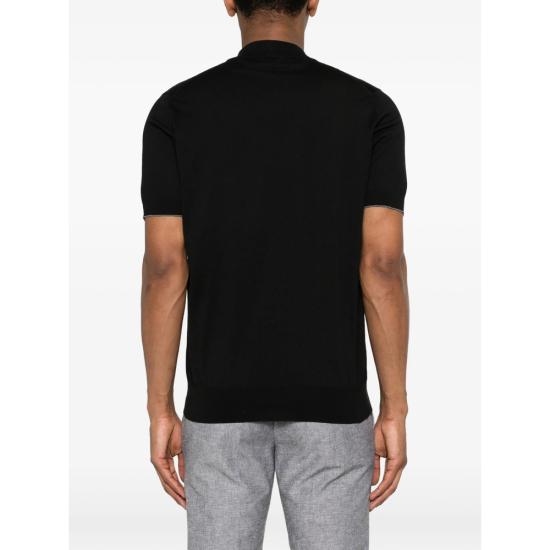 26SS 브루넬로 쿠치넬리 탑 M29800104 CH101 BLACK - BRUNELLO CUCINELLI