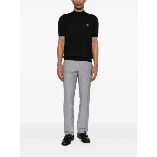 26SS 브루넬로 쿠치넬리 탑 M29800104 CH101 BLACK - BRUNELLO CUCINELLI