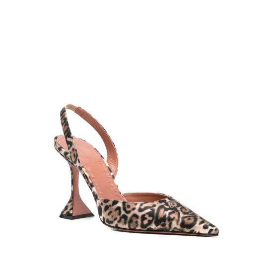 26SS 아미나 무아디 슈즈 HOLLI SLING 95 LEOPA NEUTRALS BROWN - AMINA MUADDI