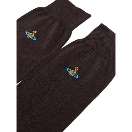 26SS 비비안웨스트우드 양말 81040001 K001D D401 BROWN - VIVIENNE WESTWOOD