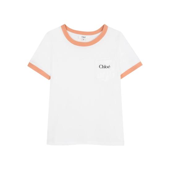 26SS [키즈] 끌로에 티셔츠 C20860 117 WHITE ORANGE