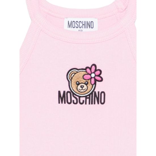 26SS [키즈] 모스키노 티셔츠 HDM06Z LBA39 51473 PINK - MOSCHINO
