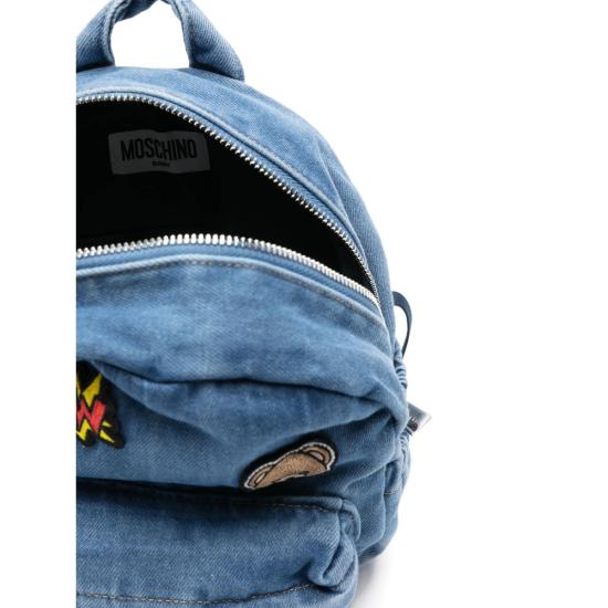 26SS [키즈] 모스키노 백팩 MUX05R LOE34 40646 BLUE - MOSCHINO