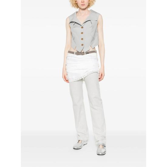 26SS 비비안웨스트우드 베스트 1C01000E W01EJ P209 GREY WHITE - VIVIENNE WESTWOOD