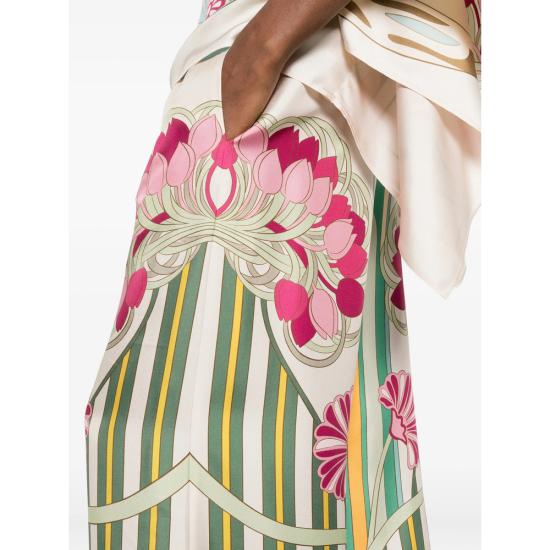 26SS 라 더블제이 팔라초 팬츠 TRO0026 SIL001TUL0 GR02 GREEN NEUTRALS - LA DOUBLEJ