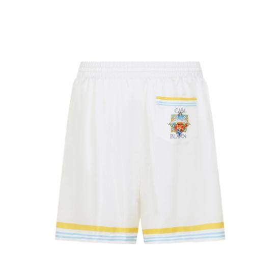 26SS 카사블랑카 숏팬츠 SS26 TR 399 09 FLOWE WHITE - CASABLANCA