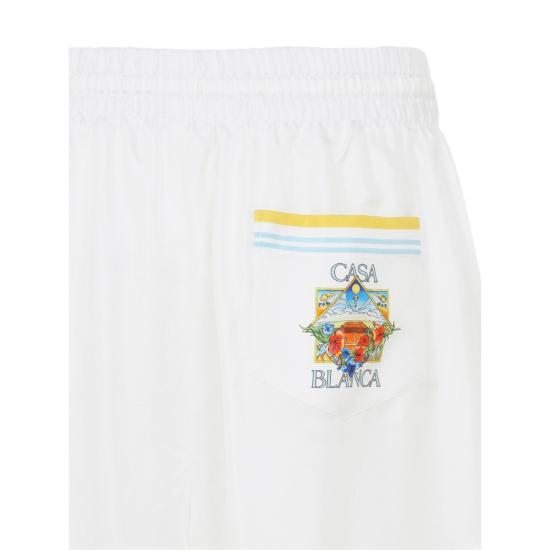 26SS 카사블랑카 숏팬츠 SS26 TR 399 09 FLOWE WHITE - CASABLANCA