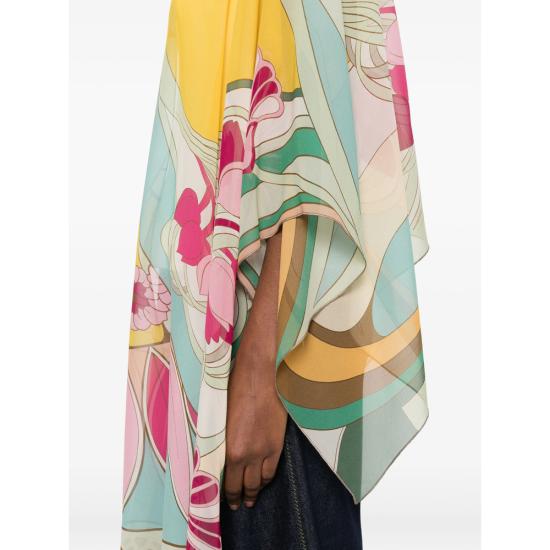 26SS 라 더블제이 케이프 SCA0092 SIL014TUL0 GR02 GREEN - LA DOUBLEJ