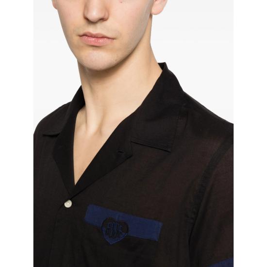 26SS 보디 셔츠 MRS26SH034 NAVBK BLACK BLUE - BODE