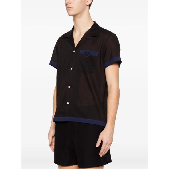 26SS 보디 셔츠 MRS26SH034 NAVBK BLACK BLUE - BODE