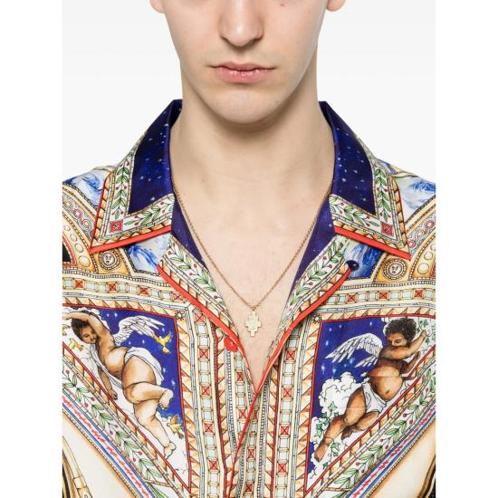 26SS 카사블랑카 셔츠 SS26 SH 006 01 TAKEC NEUTRALS BLUE - CASABLANCA