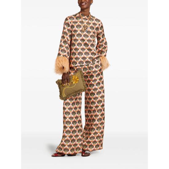 26SS 라 더블제이 플레어 팬츠 TRO0003 SIL001FLF0 BR02 BROWN - LA DOUBLEJ