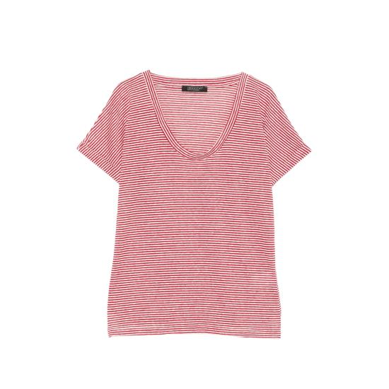 26SS 아라고나 탑 D3367TR 1421 RED WHITE