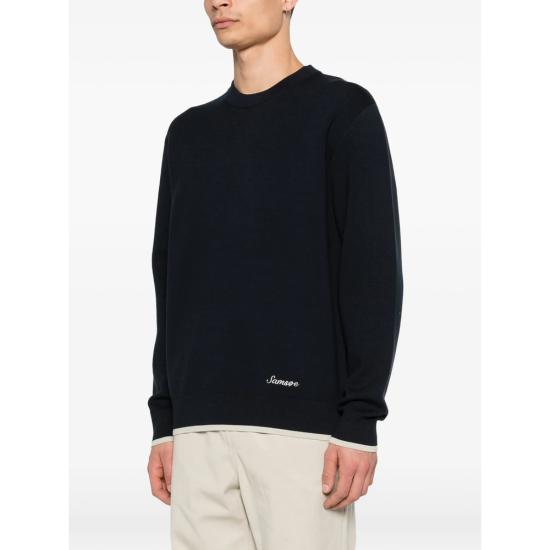 26SS 삼소앤삼소 니트웨어 15825 SARICO SALUT BLUE - SAMSOE SAMSOE