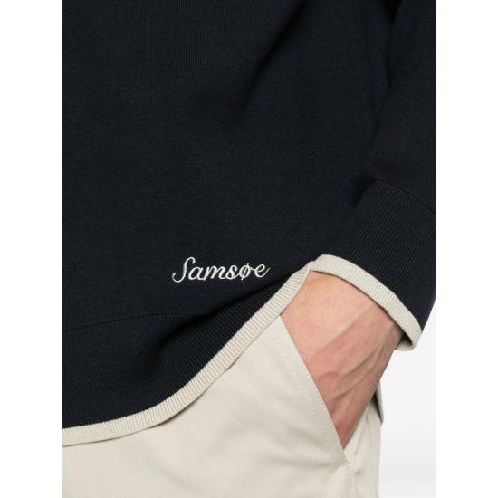 26SS 삼소앤삼소 니트웨어 15825 SARICO SALUT BLUE - SAMSOE SAMSOE