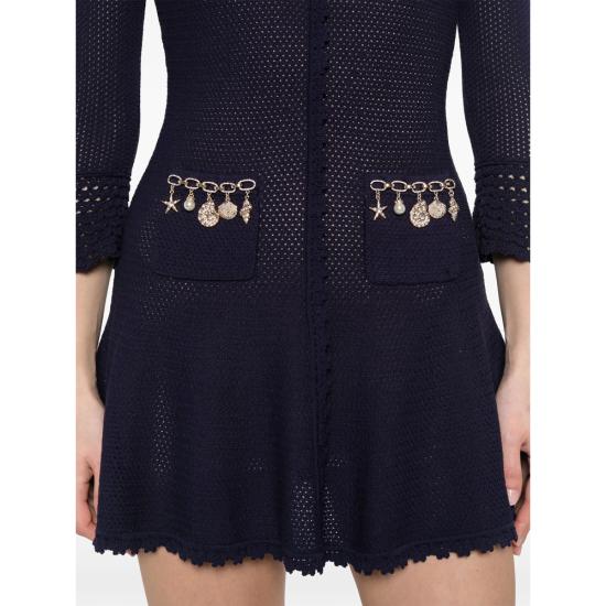 26SS 셀프 포트레이트 원피스 SS26 048S N NAVY BLUE - SELF PORTRAIT