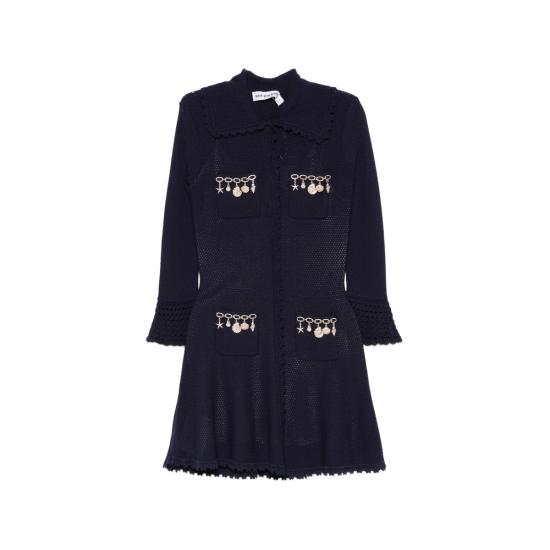 26SS 셀프 포트레이트 원피스 SS26 048S N NAVY BLUE