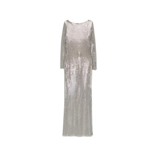 26SS 셀프 포트레이트 원피스 SS26 169XA GR GREY SILVER