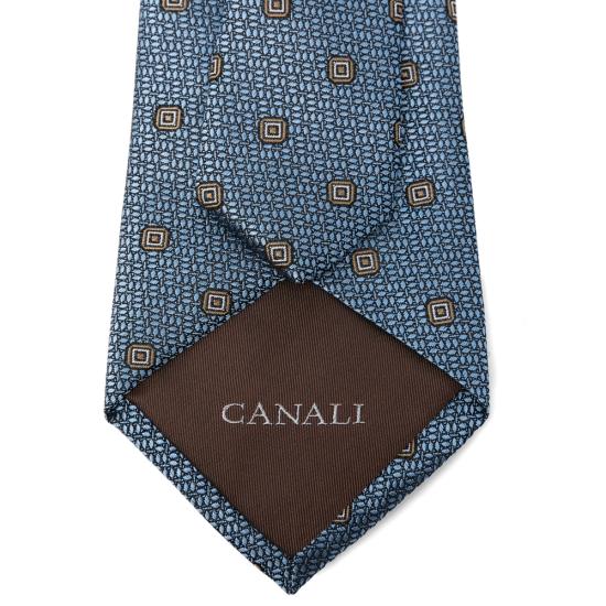 26SS 카날리 넥타이 HJ04570 18 000 BLUE BROWN - CANALI