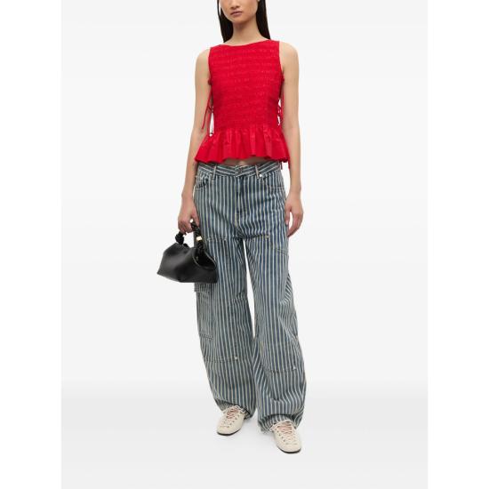 26SS 가니 민소매 티셔츠 W0904 474 RED - GANNI