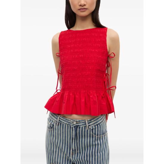 26SS 가니 민소매 티셔츠 W0904 474 RED - GANNI