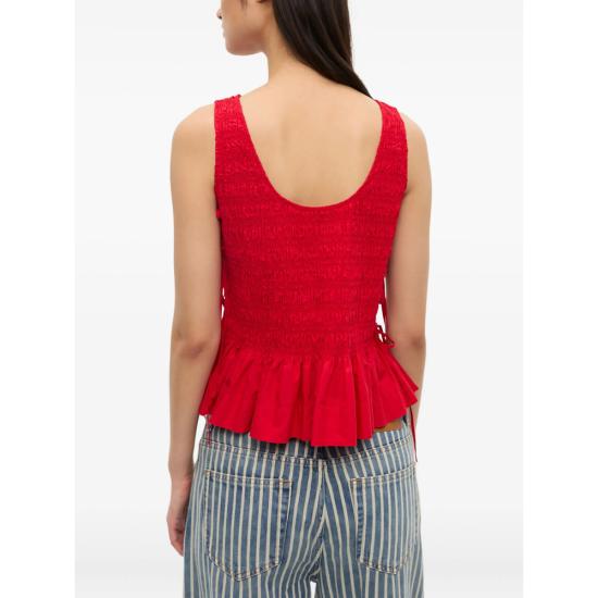 26SS 가니 민소매 티셔츠 W0904 474 RED - GANNI