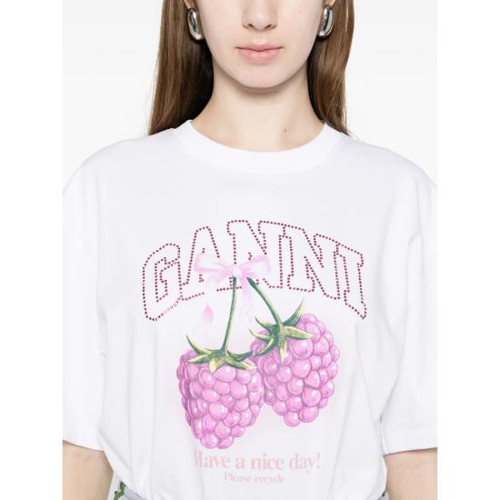 26SS 가니 탑 A1050140 151 WHITE - GANNI