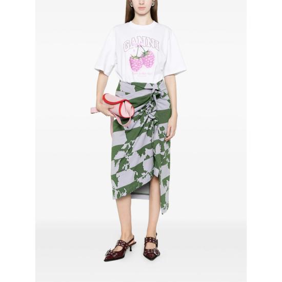 26SS 가니 탑 A1050140 151 WHITE - GANNI